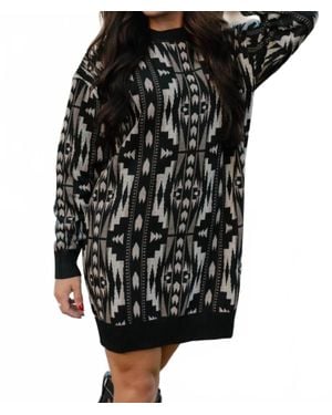 Sterling Kreek Montana Aztec Dress - Black