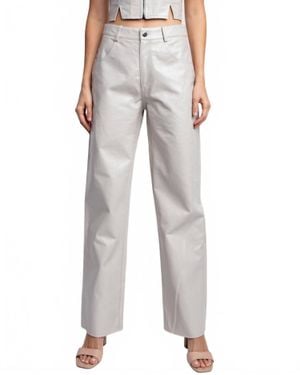 Edit by Nine Lola Leather Pants - Gray