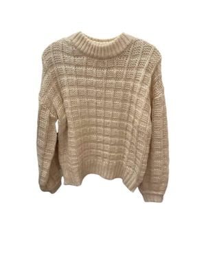 FRNCH Chjara Long Sleeve Sweater - Natural
