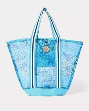 Lilly Pulitzer Printed Mesh Tote - Blue