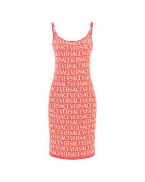 Versace Knitted Dress - Red