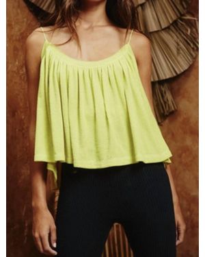 Bucketlist Flowy Tank - Yellow