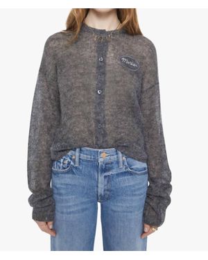 Mother Crop Cardigan - Gray