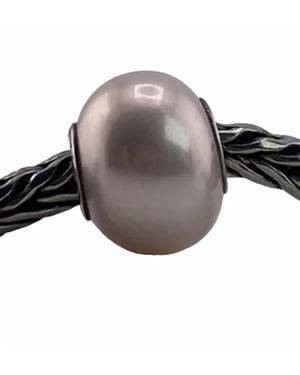 Trollbeads Pearl Bead Charm - Gray