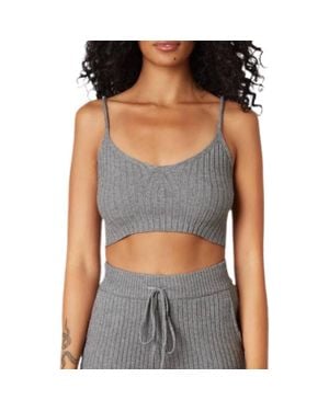 Nia Naomi Sweater Tank Top - Gray