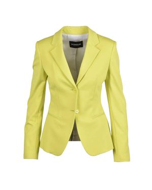 Dondup Viscose Polyamide Elastane Fitted Jacket - Yellow