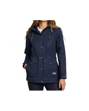 Eddie Bauer Charly Zip Up Hooded Warm Rain Jacket - Blue