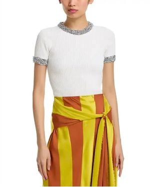 Zankov Katerina Short Sleeve Top - White