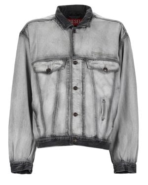 DIESEL Jacket D-Denver-Fsi Cotton Cly - Gray