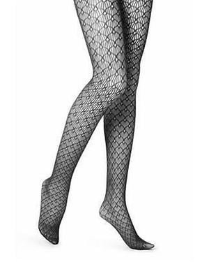 Hue Shell Net Tights - Black
