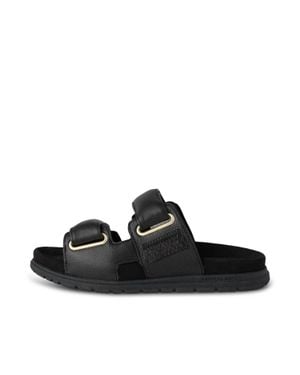 Woden Lisa Leather Sandal - Black
