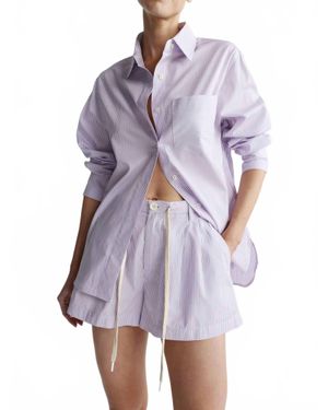 DL1961 Faye Oversized Shirt - Purple