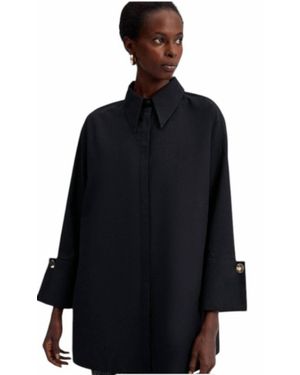 Touché Privé Poplin Shirt With Wide Cuff - Black