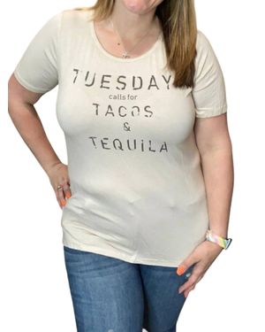 Pol Tacos & Tequila Top - Gray