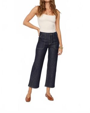 Oliver Logan Aberdeen Carpenter High Rise Wide Leg Jeans - Blue