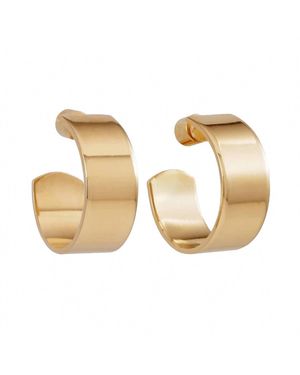 Joolz by Martha Calvo Iris Hoops Earrings - Metallic