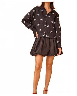 Hunter Bell Angelina Mini Skirt - Black