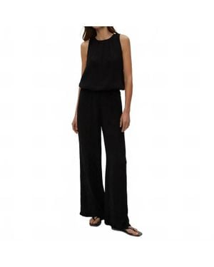 Michael Stars Janelle Tie Neck Tank Top - Black