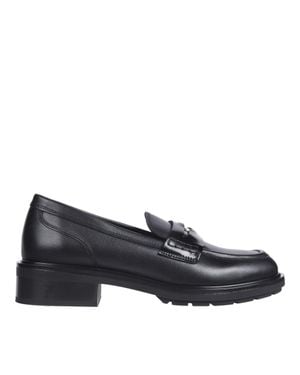 Tommy Hilfiger Elegant Penny Strap Leather Loafers - Blue