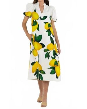 Emily Mccarthy Limone Hampton Dress - Yellow