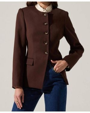 Astr Bellmere Tailored Jacket - Brown