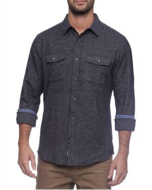 Flag & Anthem Burnsville Stretch Flannel Shirt - Blue