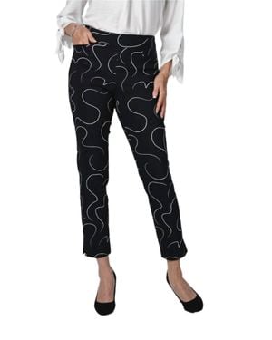 FRANK LYMAN Pull On Ankle Pants - Black