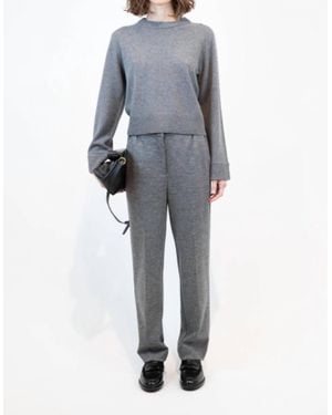 Jonathan Simkhai Hayley Straight-Leg Pant - Gray