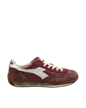Diadora Andorra Equipe Vela Sw Canvas Suede Low-Top Sneakers - Brown