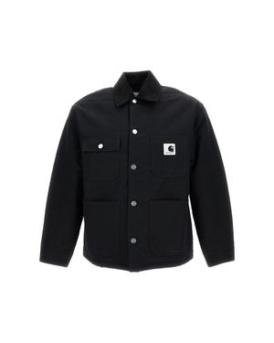 Carhartt Original Loose Fit Dearborn Canvas Jacket With Adjustable Cuffs - Black