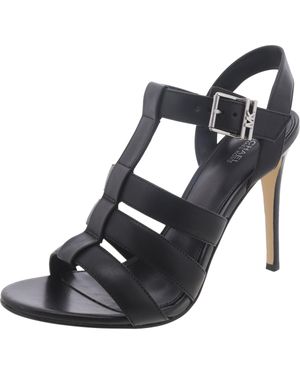 Michael kors black sandals sale best sale