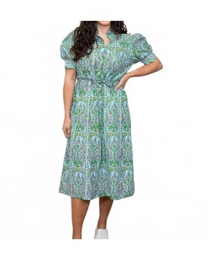 Layerz Clothing Amelia Midi Dress - Green