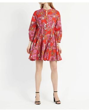 An'ge Archie Tie Waist Dress - Red