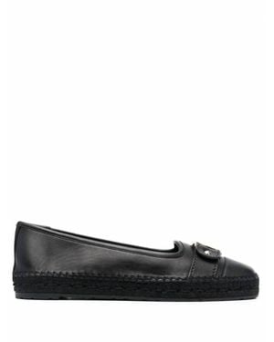 Ferragamo Vara Buckle Espadrilles - Black
