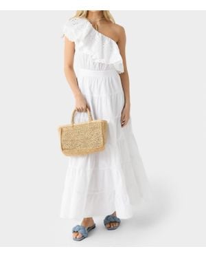 Antik Batik Rodo Asymmetrical Maxi Dress - White