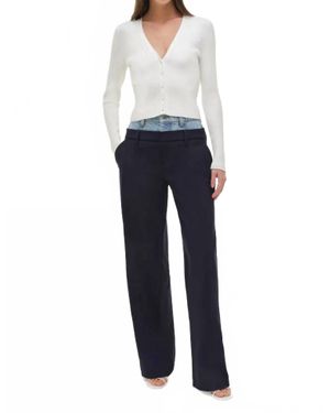 Jonathan Simkhai Ophelia Combo Pant - Blue