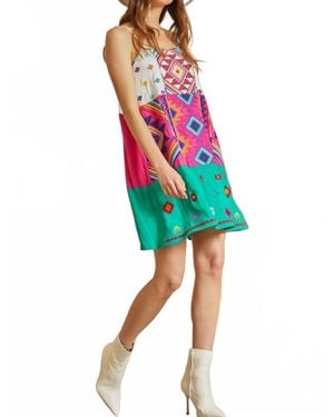 Savanna Jane Shiny Penny Embroidered Dress