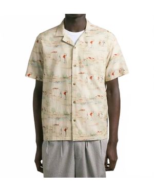 Kestin Cramond Camp Collar Shirt - Natural