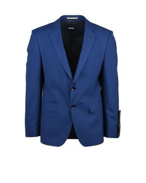 BOSS Cotton/Elastane Jacket - Blue
