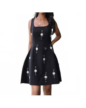 8apart Cristal Open Back Mini Dress - Blue