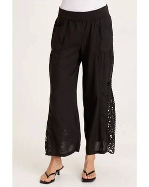 XCVI Astro Crochet Pant - Black
