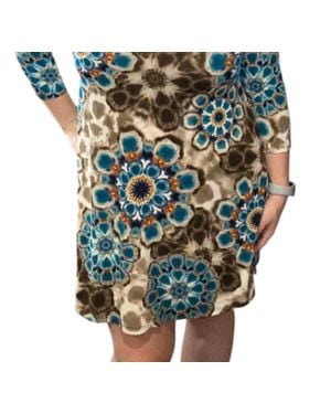 Honeyme Medallion Dress - Green