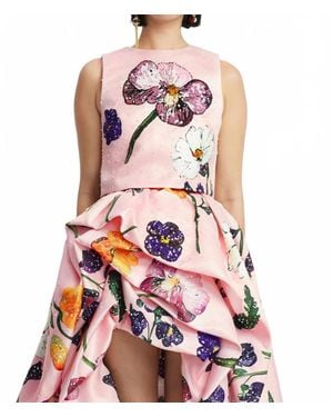 LEO LIN Iris Embellished Top - Pink