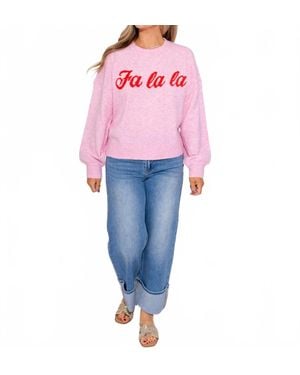 Shiraleah Fa La La Sweater - Pink