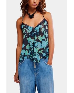 Free People Margaux Tank - Blue