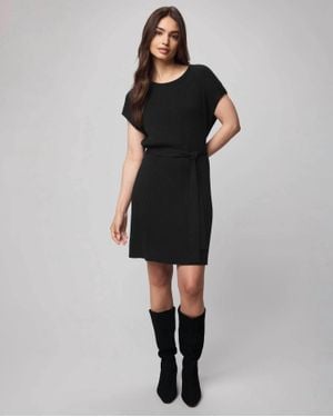 Splendid Georgie Ribbed Dress - Black