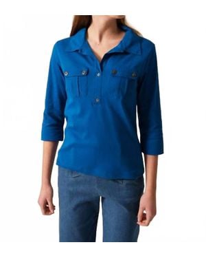 Saint James Oleron Polo Shirt - Blue