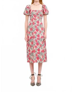 SOFIA The Label Sylvia Midi Dress - Red