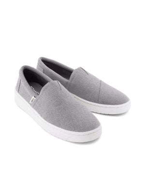 TOMS Trvl Lite Alpargata Sneakers Canvas Casual Shoes Hawk2431 - Gray