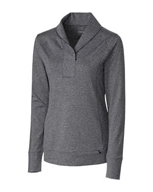 Cutter & Buck Ladies' Shoreline Half-Zip Jacket - Gray